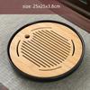 Bamboo Tea Tray Household Tea Set Accessories Small Tea Board Water Storage and Drainage Wet and Dry-use Tray Teaware Decorative