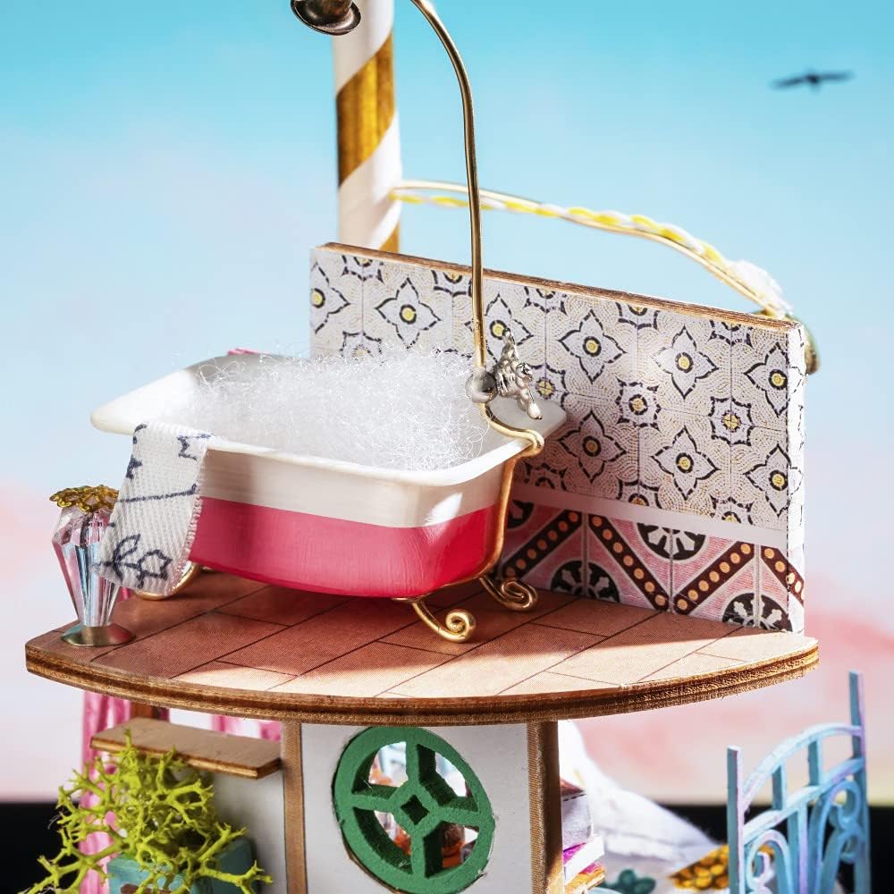 Tsukurundesu DIY Miniature House Traveler Series with Japanese Instructions, Dollhouse, Craft Kit