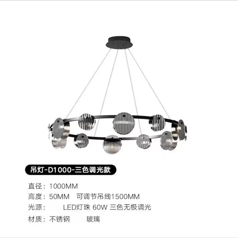 Modern LED Pendant Lights Home Decor Glass Chandelier Minimalist Hanglamp Kitchen Bedroom Hotel Living Room Nordic Pendant Lamp