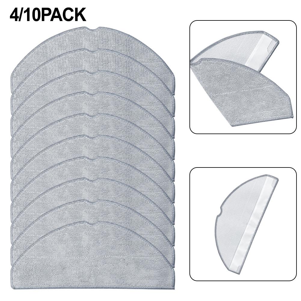 Mop Cloths Compatible with For MiWhole M9 Lite Robot Vacuum Cleaner Microfiber Material Available in Packs of 4 or 10