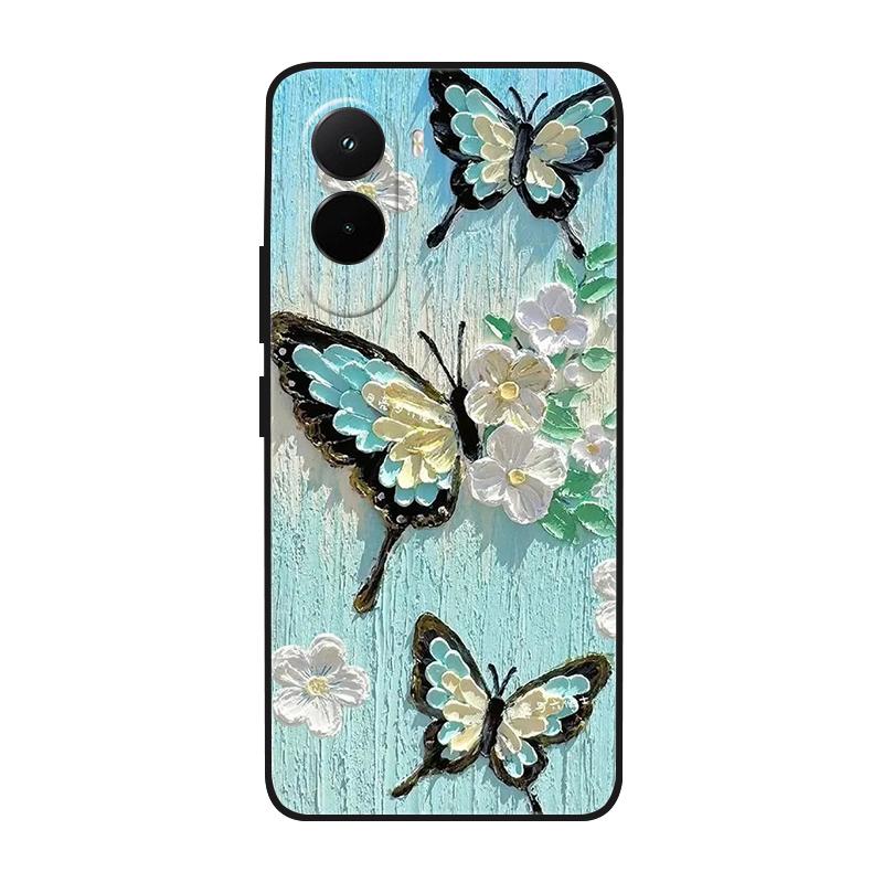 Etui na Poco M7 4G Fajne Malowane Marmurem Miękki Silikonowy Tylny Pokrowiec Na Xiaomi PocoM7 4G TPU Zderzak Fundas Poco M7 4G M 7 Coque