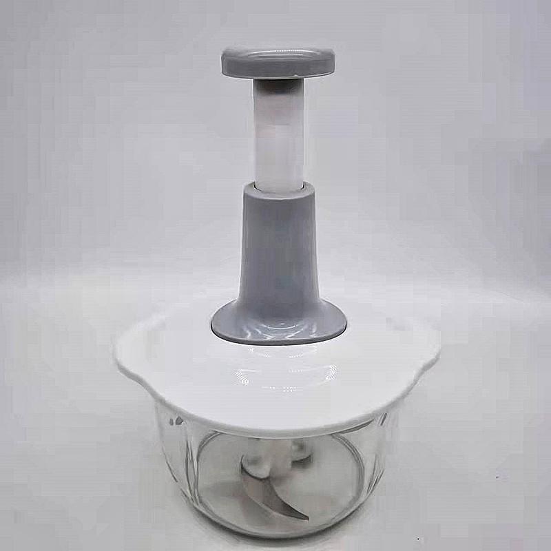 Large 1.5L Bowl Effortless Vegetable Chopper Meat Mincer Fruits and Herbs Chopper Garlic Onion Hand Press Manual Food Chopper