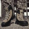 Fashion Men High-top Boots Outdoor Work Safty Shoes Non Slip Hiking Boots Lace Up Ankle Boot Desert Training Boots for Men Tactical Boot