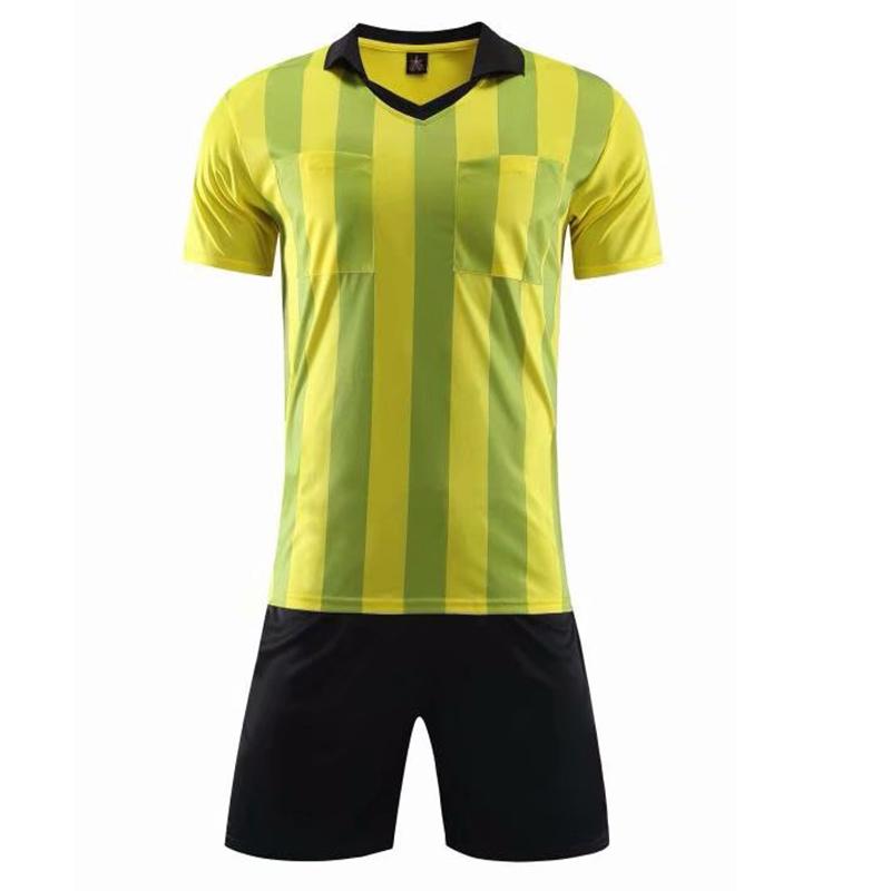 Men Short Sleeve Red Soccer Referee Set Adult Green Football Dress of  Judge S