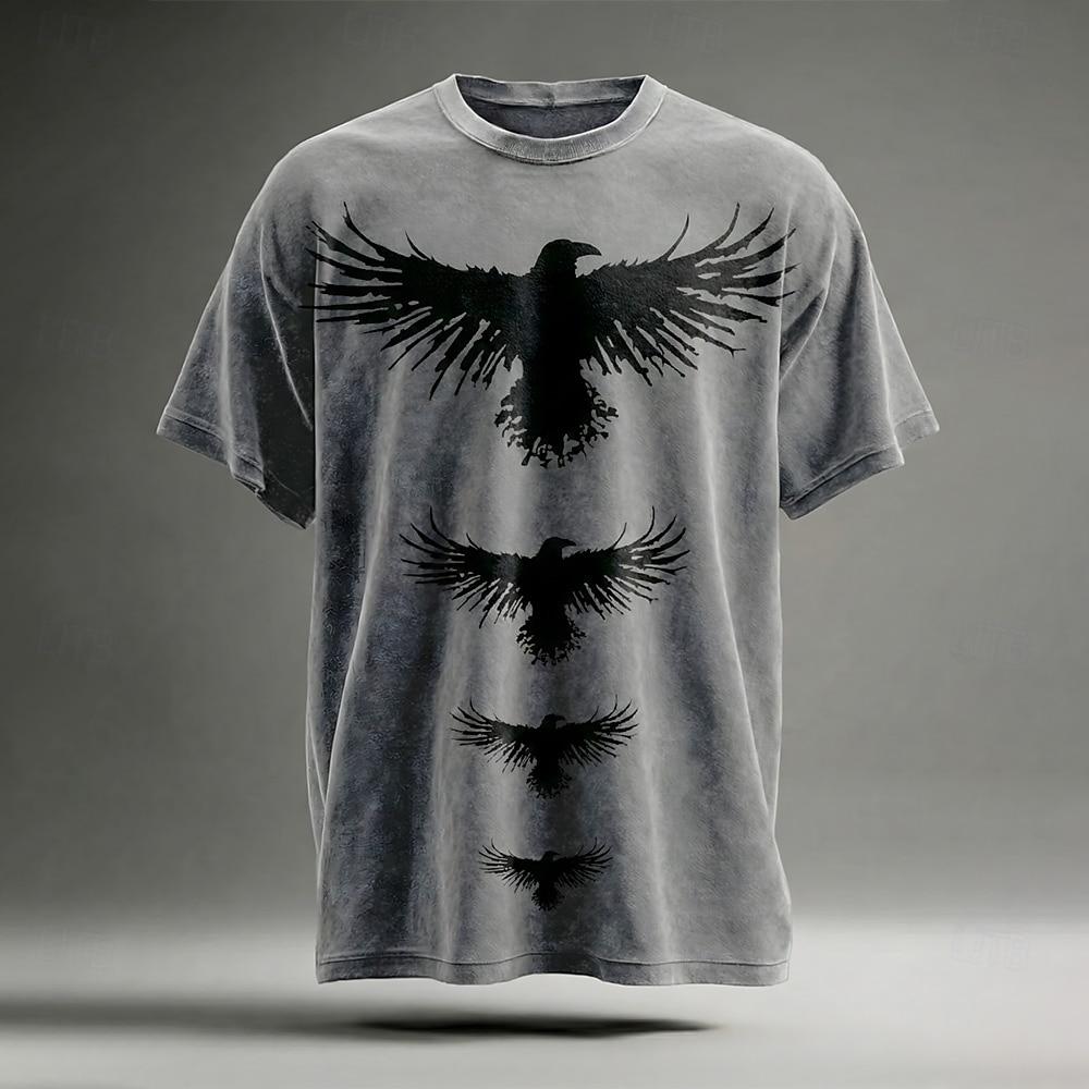 Vincent Hie Men's Dog T Shirt Short Sleeve T shirt 3D Print Crew Neck Shirt Fashion Exaggerated Daily Party Street Casual Black