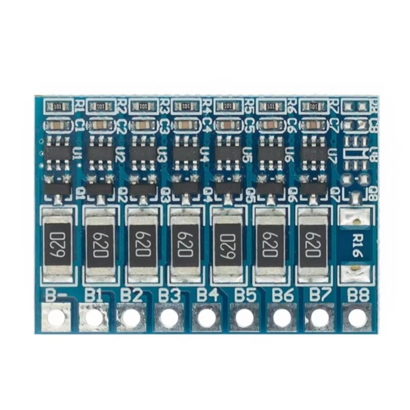 Placa Balanceadora 3S 4S 5S 6S 7S 8S 18650 Balanceamento de Bateria Função de Balanceamento Proteções de Carga Total Substituição de Placa