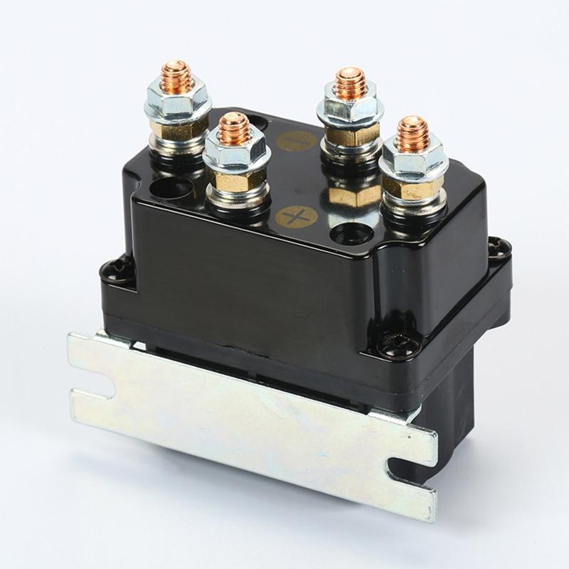 Universal 250A 12 Volt Winch Solenoid Contactor Relay Winch Rocker Switch Thumb for 5000lbs-7000lbs ATV UTV 4WD Winches