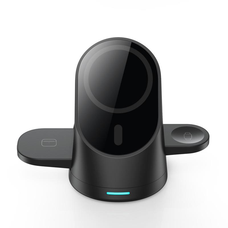 

Магнитная беспроводная зарядная станция 3 в 1 Замена магнитной для iphone 14 pro max 13 часов iwatch 7 se airpods 3 Док-станция