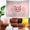 Cute Cartoon LLulu The Piggy Colorful Tapestry Wall Hanging Bohemian Wall Tapestries Mandala Wall Hanging Sheets