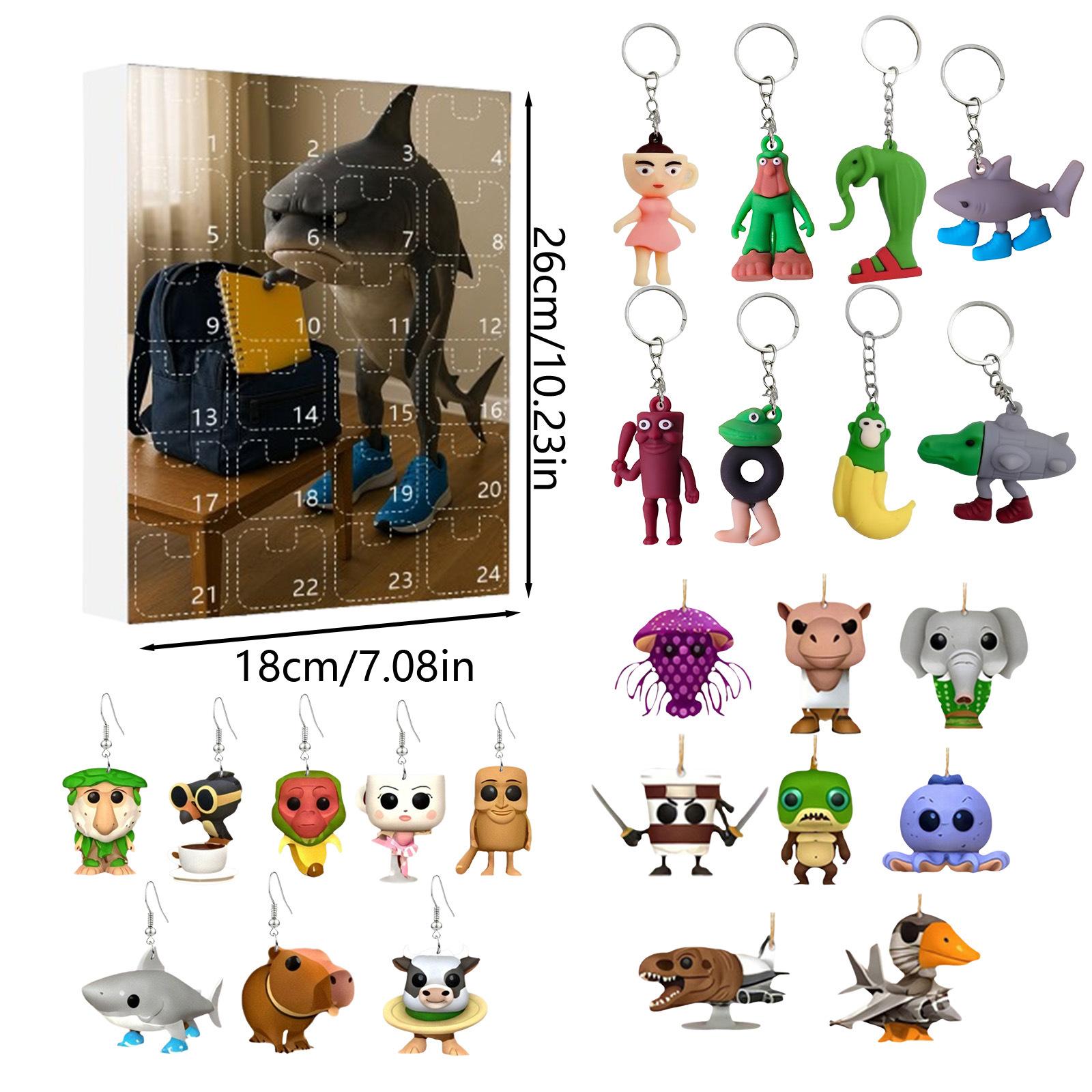 

Тунг Тунг Тунг Сахур Шань Хай Цзін Блайнд Бокс Плоска Підвіска Сережки Аксесуар Брелок Підвіска