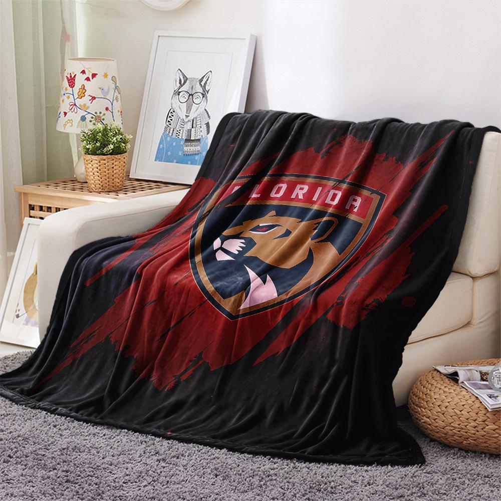 Florida Panthers Flannel Blanket, High Quality Comfortable for All Seasons, Home Decor, Warmth and Comfort