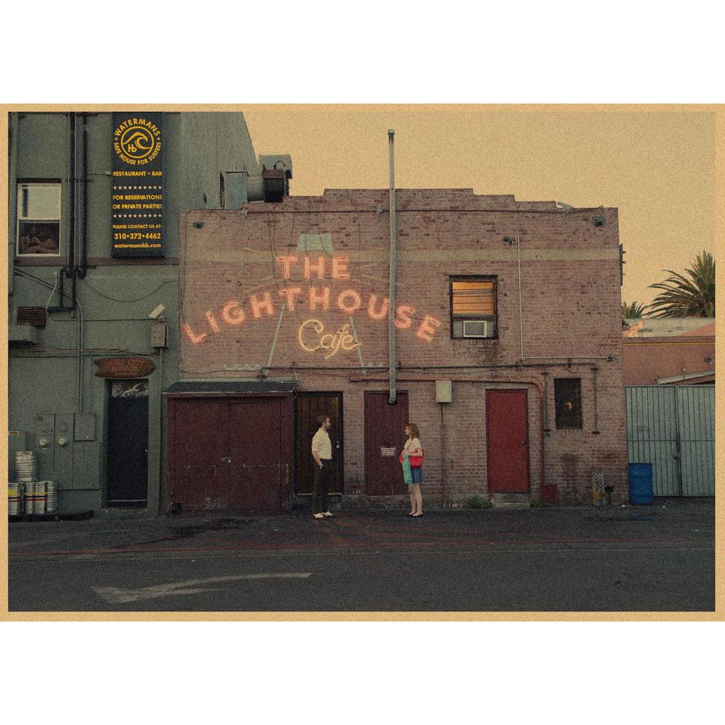La La Land Retro Music Film Poster - Kraft Paper Wall Decor Mural
