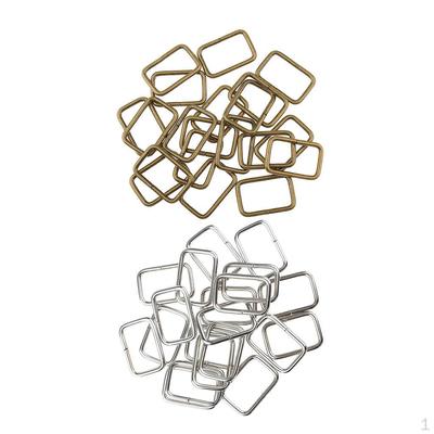 40 quadratische Ringe, Gurtband, Schnalle, Leder, Geldbörsen-Hangbags-Riemen