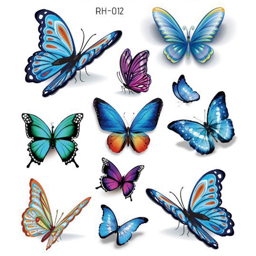 Trendy 3D Stickers Colorful Waterproof Temporary Stickers