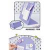 Desktop Magnetic Fluorescent Metal Message Board Vertical Standing Memo For Home Office