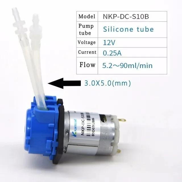 12V 24V Peristaltic Dosing Pump with Connector for Arduino Aquarium Lab DIY Liquids Motor Tool