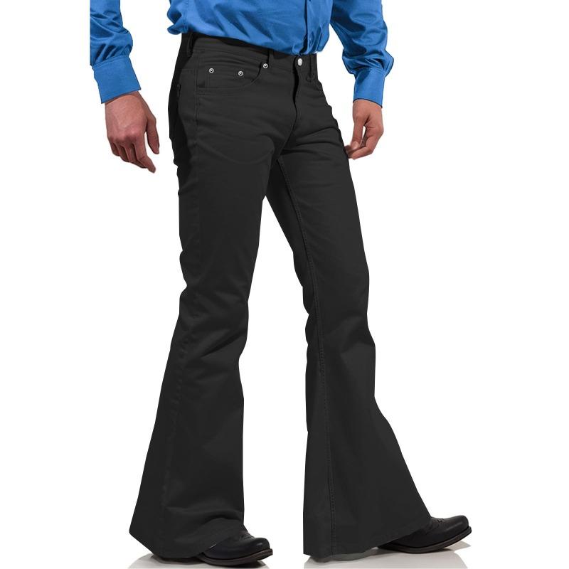 GMXIA Men's Fashion Casual Solid Color Print Pants & Capris