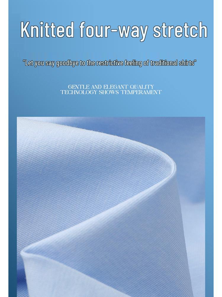 Unisex bügelfreies Baumwoll-Stretch Langarmhemd für professionelle Business-Kleidung