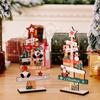 Christmas Tree Desktop Ornament Santa Claus Merry Christmas Sign Plaque Xmas Decoration for Home 2025 New Years Noel Gift