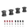 4PCS RC Wheel Hex Spacers 12mm Dia 15mm Length Hex Hub Extenssion with Metal Locking Lug Nut and Loc