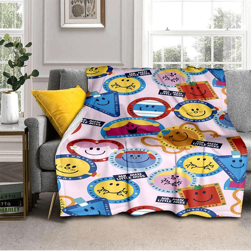 Mr Man Colorful Creatures Blanket Suitable for Sofas, Beds, Offices, And Camping - Perfect Gift for Halloween Christmas
