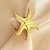 Silver Shell Ring Gold Star Waist Chains Opening Starfish Ring Set  Holiday