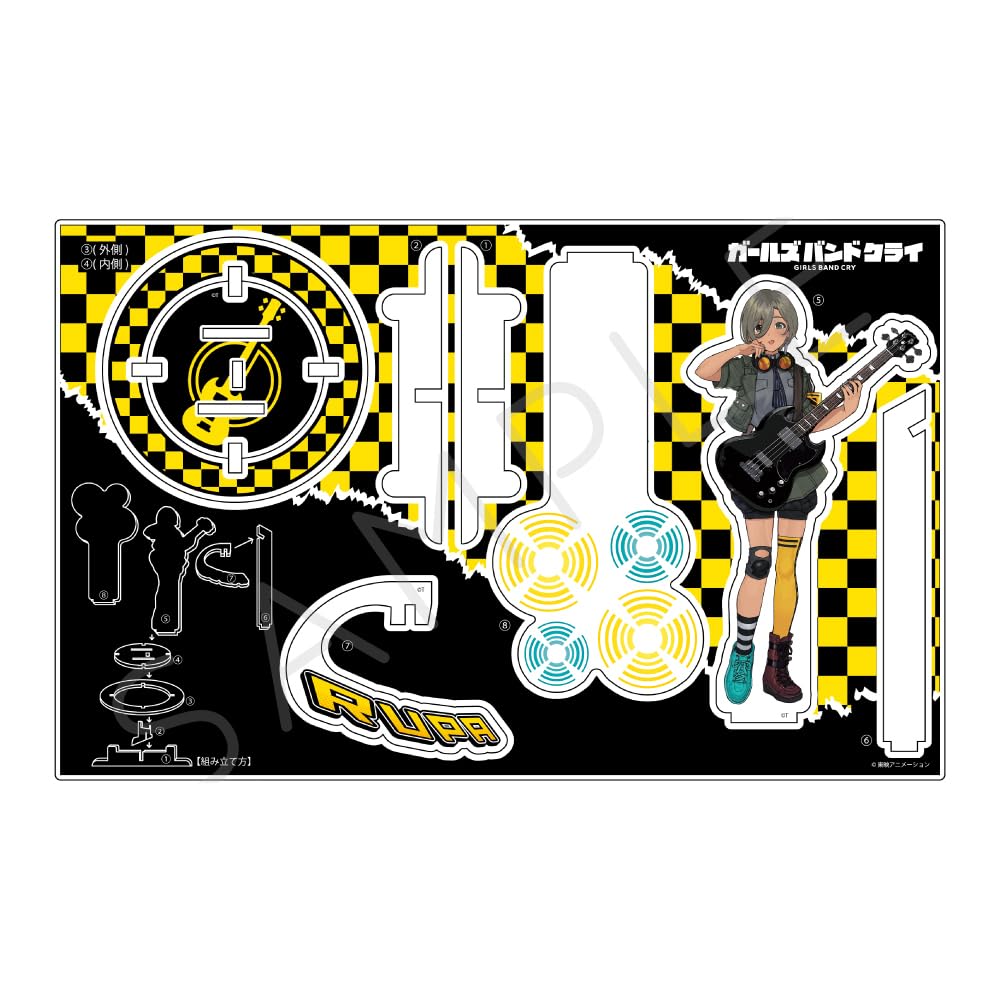 

TV Anime Band 3rd Edition Big Acrylic Stand YE Girls Cry [Rupa]