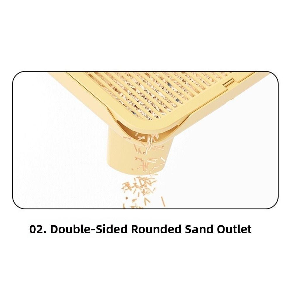 Large Double-layer Cat Litter Pad Anti-splash Cat Litter Trapping Strainer  Pet Toilet