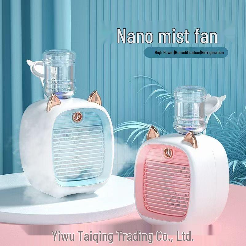 Little Fox Mini Air Conditioner: Desktop Humidifier, Water-Cooled Fan