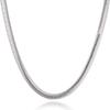 925 Sterling Silver Set 6MM Snake Chain Wedding Charm Jewelry