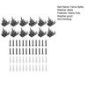 12Pcs Fence Fence Spikes with Screws Anti-Climb Thieves Intruder Animal Deterrent