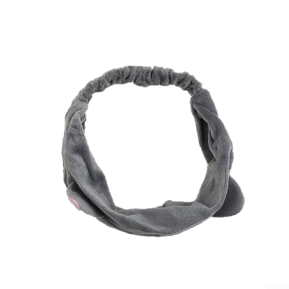 Damska dziewczęca miękka opaska z uroczymi kocimi uszami idealna do spa i makijażu