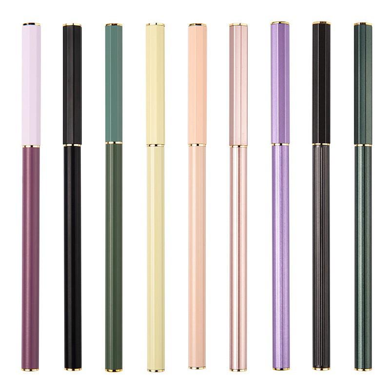 Morandi-Stil Tragbarer Füllfederhalter für Kalligraphie, Weicher Pinsel, Nachfüllbare Tinte, Feine Spitze, Perfekt für Kleine Regelschrift und Sutra-Abschrift.