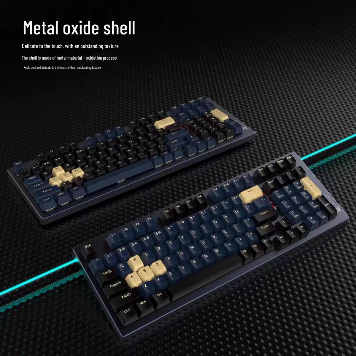 

ZIDLI ZGK98 Magnetic Drive Wired Mechanical Gaming Keyboard, Mixed Color, 98-Key with Optical Switches, Waterproof for E-sports Internet Cafe.