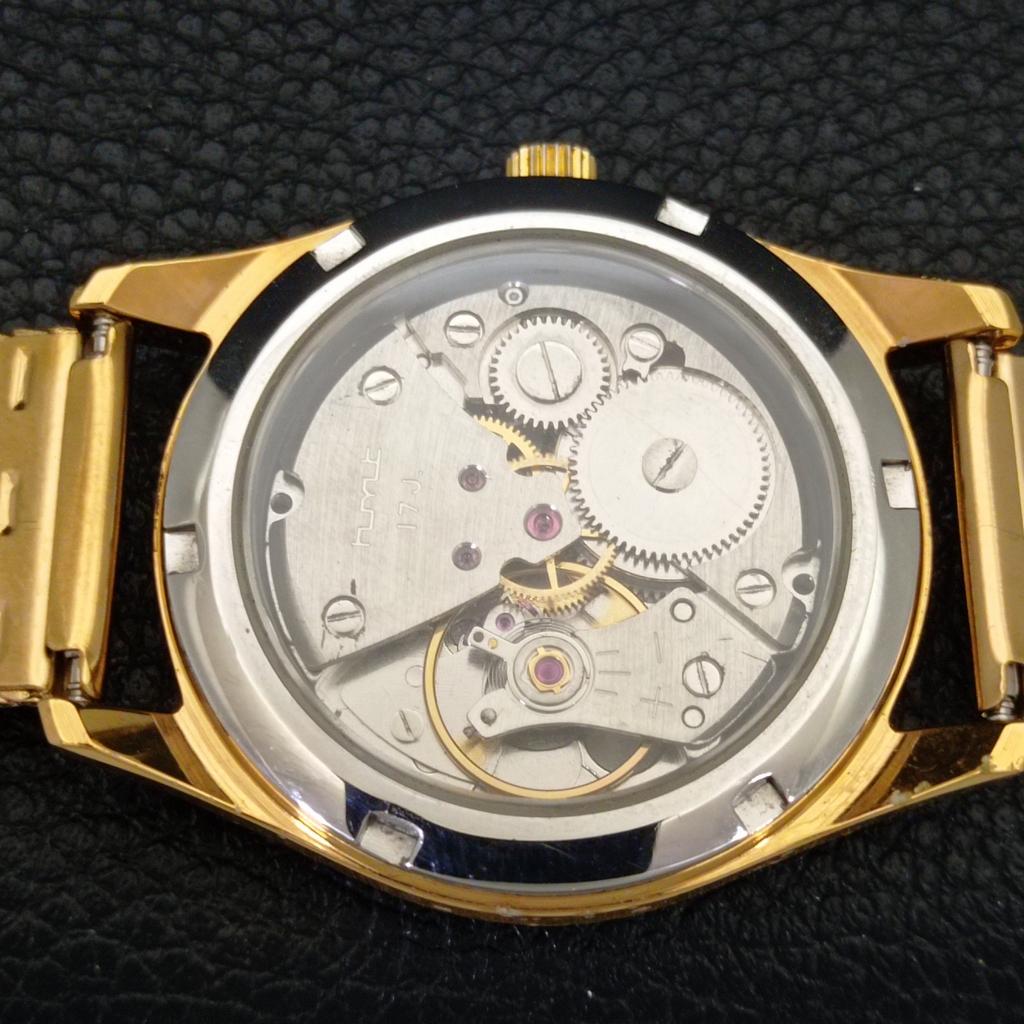 HMT PILOT HAND-WINDING VINTAGE INDIAN MENS SILVER COLOR DIAL WATCH A702074-5 R208-a702074