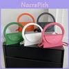 New Arrival Fashion Street Style Pu Leather Small Square Bag With Round Ring Design For Women