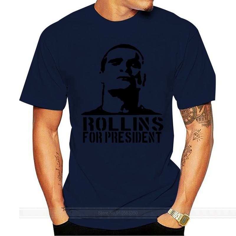

Rollins for President t shirt - Funny t-shirt comic Henry punk rock tv S