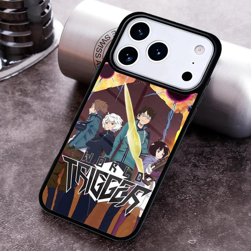 World Trigger Phone Case For iPhone 17,16e,15,14,13,12,11,Mini,Pro,MAX soft Silicone Cover