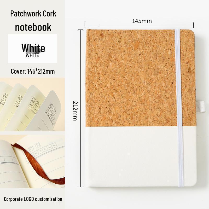 A5 Cork Strap Notebook - Custom Logo Thick Diary for Students & Business.