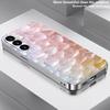Gradient Macaron heart-shaped glass phone case suitable for Samsung Galaxy S26 S25 S24 S22 S21 S20 FE/Ultra/Plus anti drop