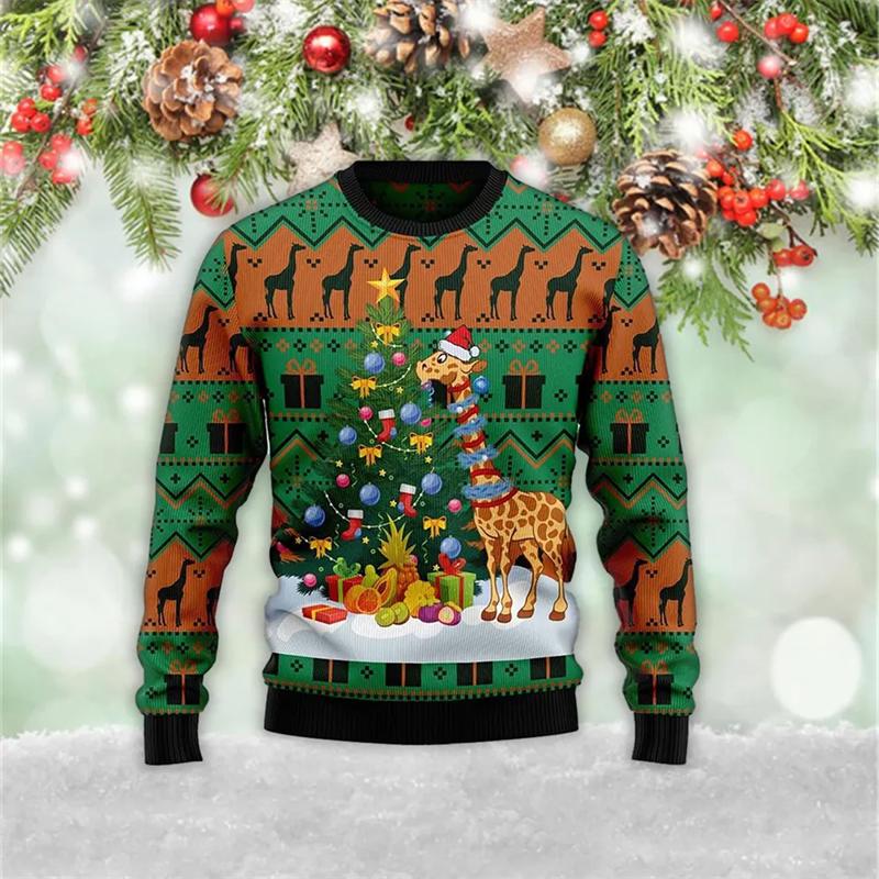 Fashion Jesus Ugly Christmas Sweater For Man Women Clothes Hip Hop Party Men Sweatshirts Casual Pullovers Beers Tracksuit Tops