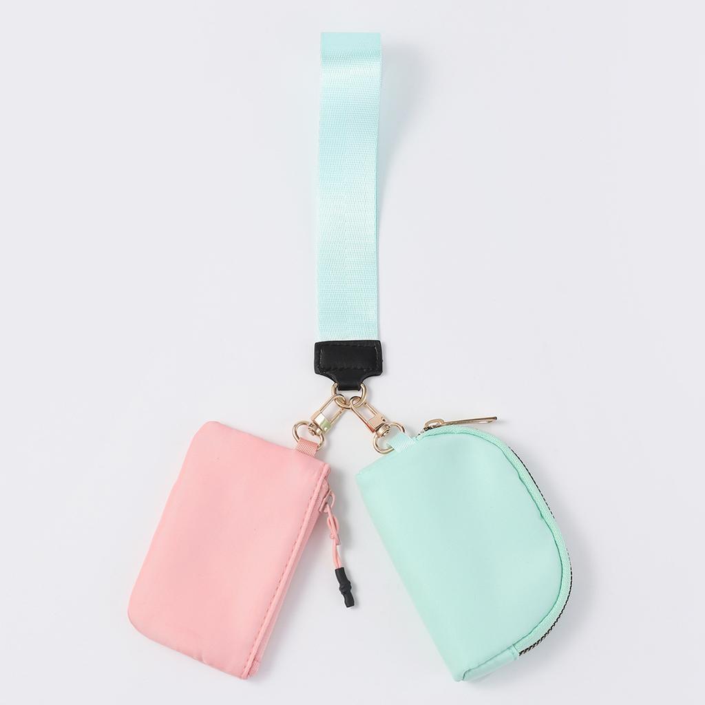 The same wrist bag portable mini fashion color matching change bag nylon waterproof storage key bag
