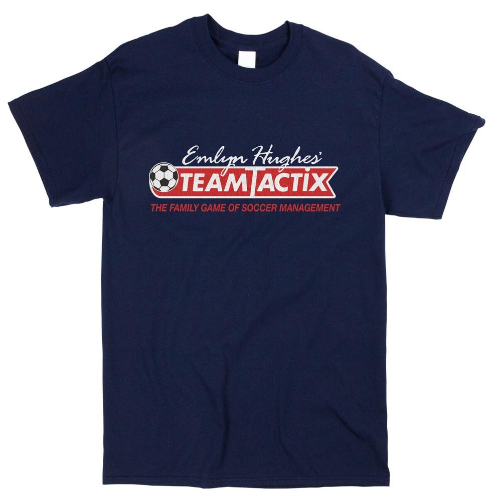 Emlyn Hughes Team Tactix Inspired T-shirt Retro 80s Board Game Classic Tee XXXXL