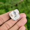 Sterling Silver Natural Black Tiger's Eye Mother Ethnic New Promise Ring Jewelry