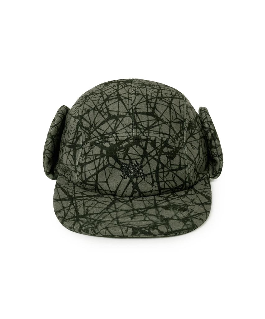 BROWNBREATH Sprawl Boucle Earflap Camp Cap - Khaki
