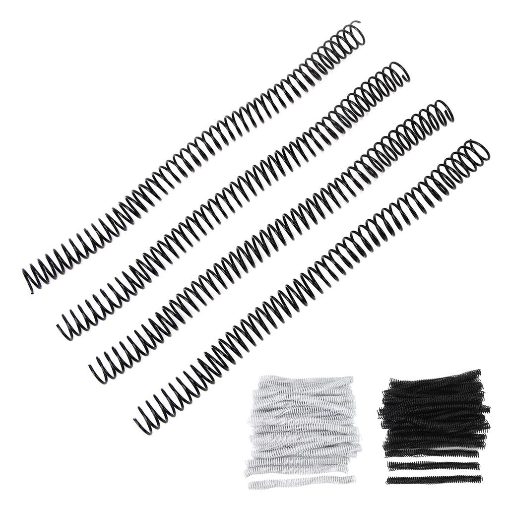 100PCS Spiral Binding Coils 16mm Diameter 48 Teeth 4:1 Binder Combs Spines for Paper