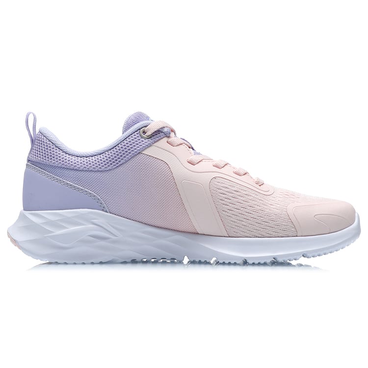 Li Ning Cushioning, Wear Resistant Low Top Running Shoes Women's Purple Pink ARHR120-1
