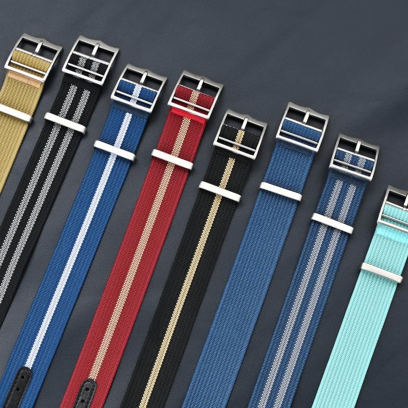 Nylon Strap 20mm 22mm Thick Premium Ballistic Nylon Strap for Men and Women Washable Bracelet Bracelet Watch Accessori