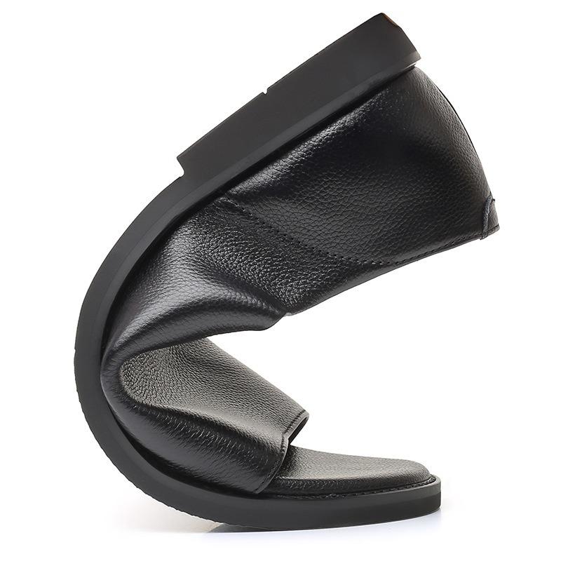Extra Large Size Men's Sandals New Summer Open-toed Trend Casual Slippers Outdoor Beach Shoes