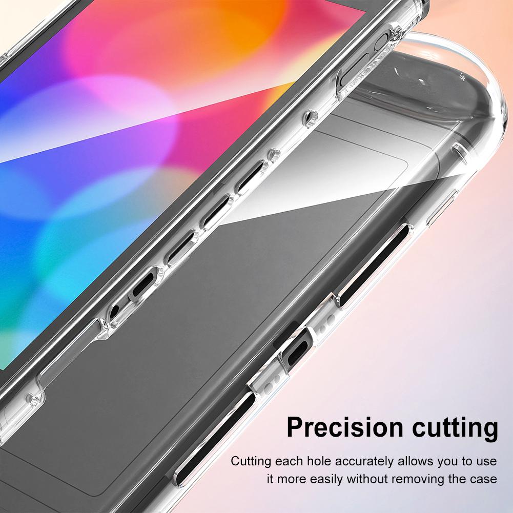 Clear TPU Case for Nintendo for Switch 2 Crystal Protector Case Shockproof Soft Clear Cover for Switch 2 Handheld Gaming Console